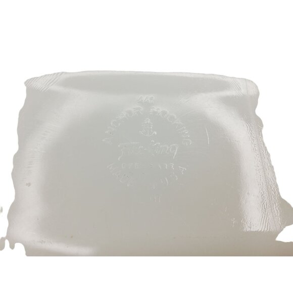 Vintage 60-70's Fire King Anchor Hocking Meadow Green Pattern Loafpan - Picture 5 of 5